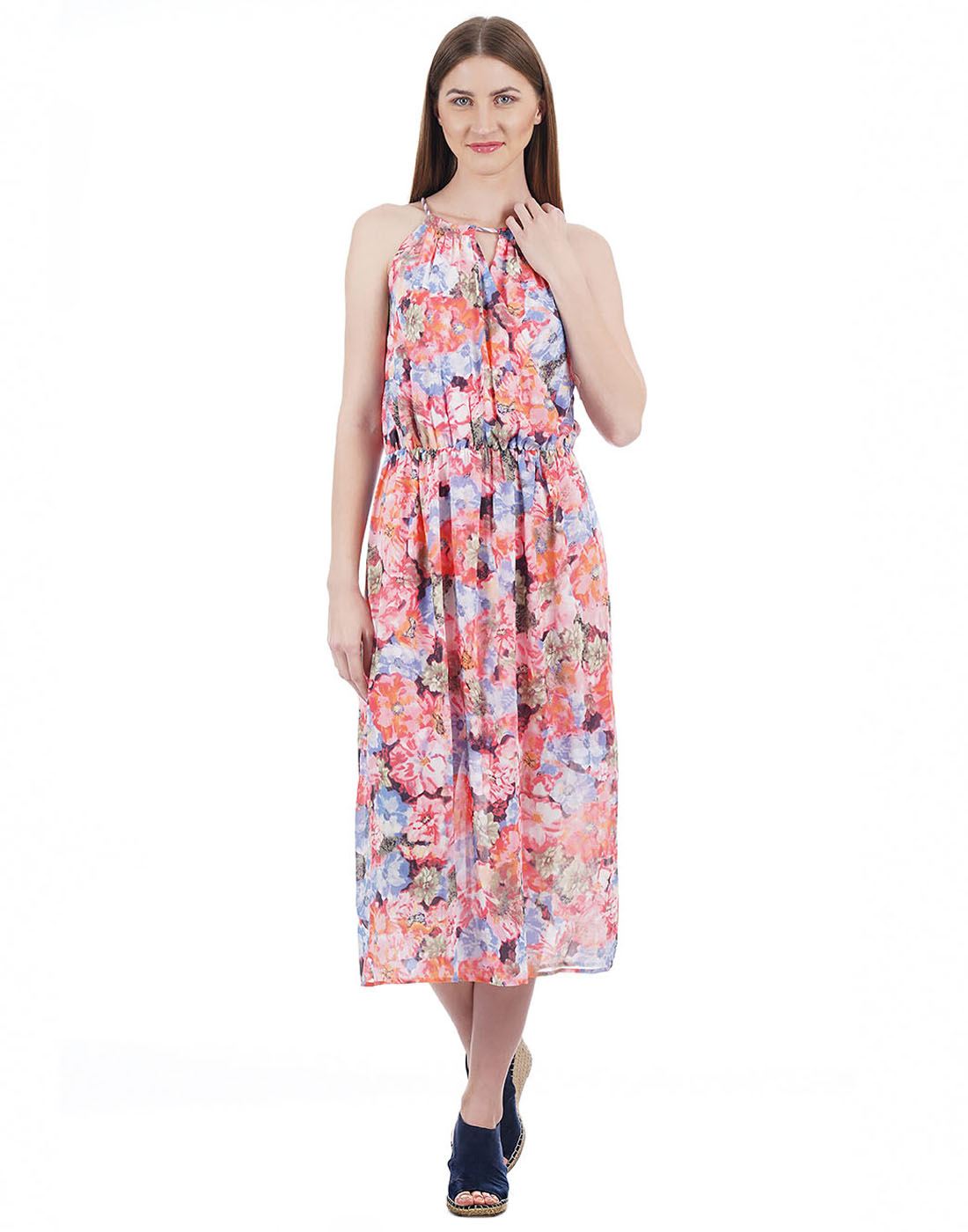 U.S. Polo Assn. Women Floral Print Casual Wear Dresses